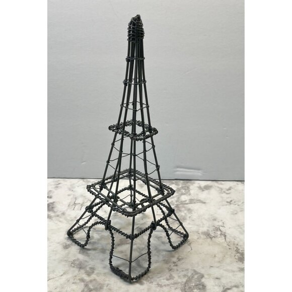 Wire Eiffel Tower Sculpture Paris France Vintage Inspired Decorative Art Piece - Picture 3 of 10